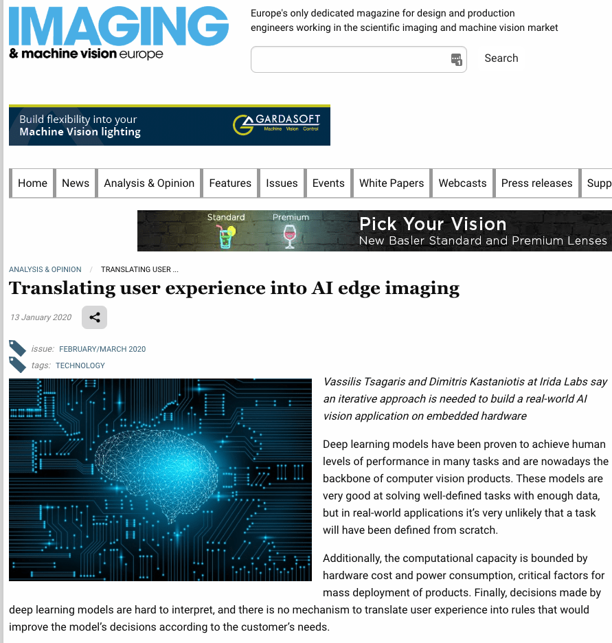 Translating user experience into AI edge imaging