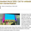 Embedded World 2020: Call for embedded vision standardization